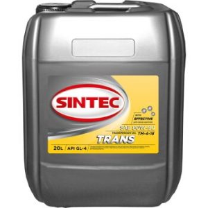 Жидкость SINTEC трансм. TRANS TM4 80W90 GL-4, минеральное 20л