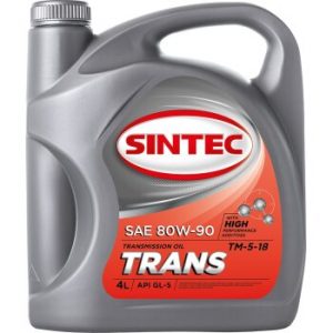 Жидкость SINTEC трансм. TRANS TM5 80W90 GL-5, минеральное