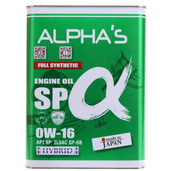 Масло моторное ALPHA’S 0W16 SP/GF-6B бензин, синтетика