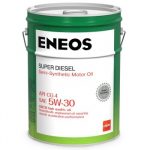 Масло моторное ENEOS Diesel SUPER 5W30 CG-4 полусинтетика 20л