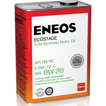 Масло моторное ENEOS Gasoline Ecostage 0W20 SN бензин, синтетика