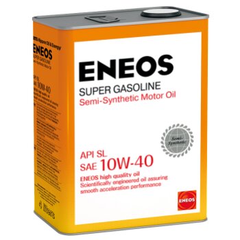 Масло моторное ENEOS Gasoline SUPER 10W40 SL бензин, полусинтетика