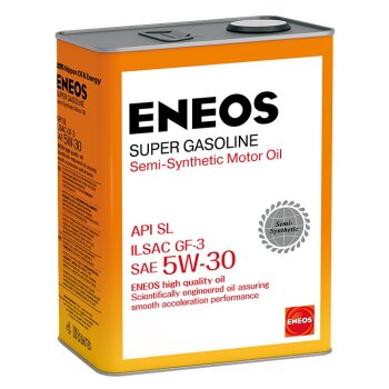 Масло моторное ENEOS Gasoline SUPER 5W30 SL бензин, полусинтетика