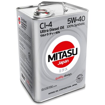 Масло моторное MITASU ULTRA DIESEL 5W40 CI-4 дизель, синтетика