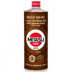 Масло моторное MITASU кр-д GOLD LL 5W40 SN/CF синтетическое универсальное