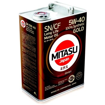 Масло моторное MITASU кр-д GOLD LL 5W40 SN/CF синтетическое универсальное
