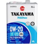 Моторное масло TAKAYAMA PAOtec 0W20 GF-6A SP синтетика *