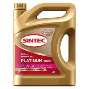 Масло моторное SINTEC PLATINUM 7000 5W30 A5/B5 SL/CF *