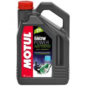 Масло двухтактное MOTUL Snowpower 2T для снегоходов, полусинтетика