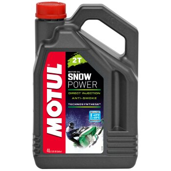 Масло двухтактное MOTUL Snowpower 2T для снегоходов, полусинтетика