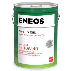 Масло моторное ENEOS Diesel SUPER 10W40 CG-4 полусинтетика 20л