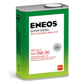 Масло моторное ENEOS Diesel SUPER 5W30 CG-4 полусинтетика