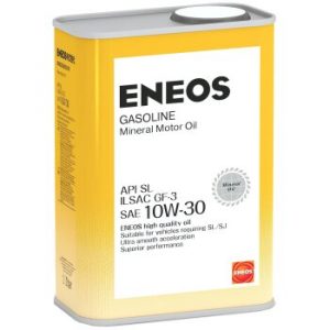 Масло моторное ENEOS Gasoline 10W30 SL бензин, минеральное