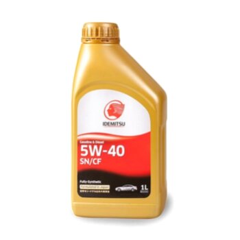 Масло моторное IDEMITSU FULLY-SYNTHETIC 5W40 SN/CF бензин, синтетика