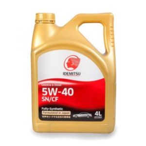 Масло моторное IDEMITSU FULLY-SYNTHETIC 5W40 SN/CF бензин, синтетика