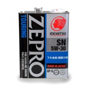 Масло моторное IDEMITSU Zepro Touring 5W30 соответствует SN/GF-5 синтетика