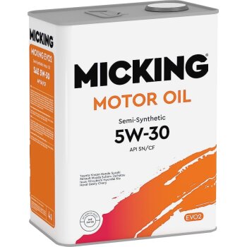 Масло моторное MIСKING Motor Oil EVO2 5W30 SN/CF полусинтетика