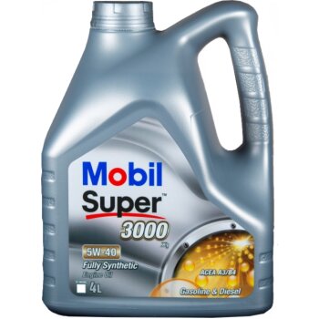Масло моторное MOBIL Super 3000 X1 5W40 SN/CF, A3/B3, A3/B4 синтетика