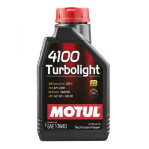 Масло моторное MOTUL 4100 Turbolight 10W40 SN/CF полусинтетика