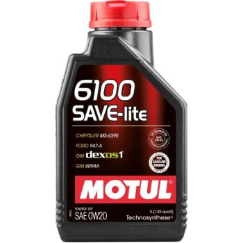 Масло моторное MOTUL 6100 Save-lite 0W20 SN/GF-5 синтетика