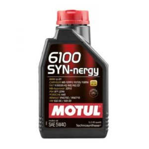 Масло моторное MOTUL 6100 Syn-nergie 5W40 SN, A3/B4 полусинтетика
