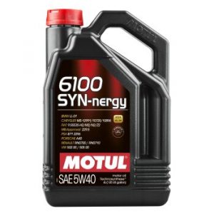 Масло моторное MOTUL 6100 Syn-nergie 5W40 SN, A3/B4 полусинтетика