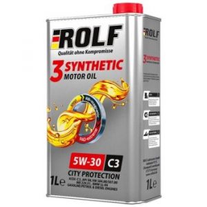 Масло моторное ROLF 3-synthetic 5W30 C3 синтетика