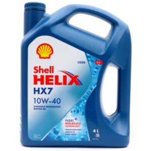 Масло моторное SHELL Helix HX7 10W40 SN, A3/B4 полусинтетика