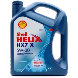 Масло моторное SHELL Helix HX7 X 5W30 SN, A3/B4 полусинтетика