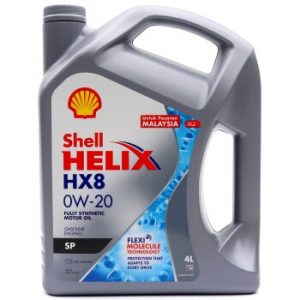 Масло моторное SHELL Helix HX8 0W20 SP/GF-6 синтетика