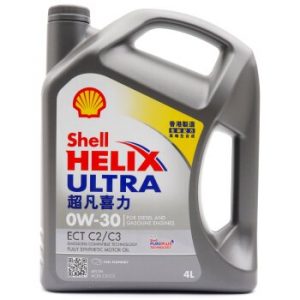 Масло моторное SHELL Helix Ultra ECT 0W30 SN, С2/C3 синтетика