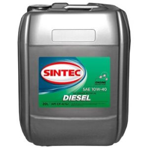 Масло моторное SINTEC DIESEL 10W40 API CF-4/SJ минеральное 20л