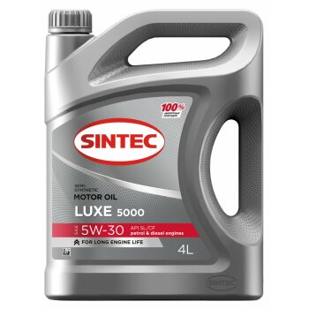 Масло моторное SINTEC LUXE 5000 5W30 SL/CF полусинтетика
