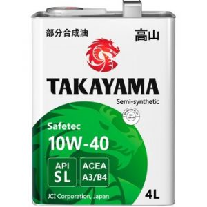 Масло моторное TAKAYAMA 10W40 SL/CF, A3/B4 полусинтетика, *