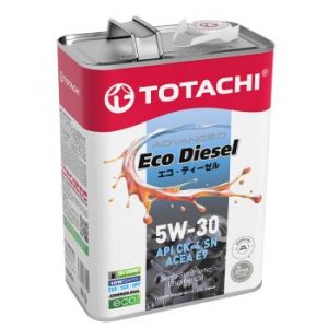Масло моторное TOTACHI Eco Diesel 5W30 CK-4/E9 полусинтетика