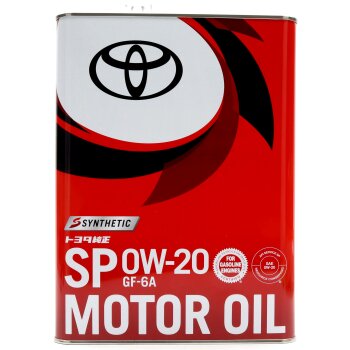Масло моторное TOYOTA 0W20 SP/GF-6A синтетика