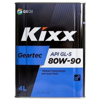 Жидкость KIXX трансм. Geartec 80W90 GL-5 полусинтет.