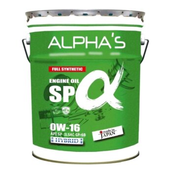 яя. Масло моторное ALPHA’S 0W16 SP/GF-6B бензин, синтетика 20л